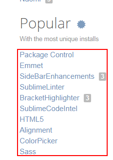 Sublime最受欢迎的插件