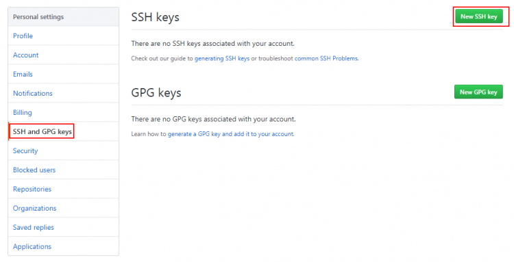 SSH keys